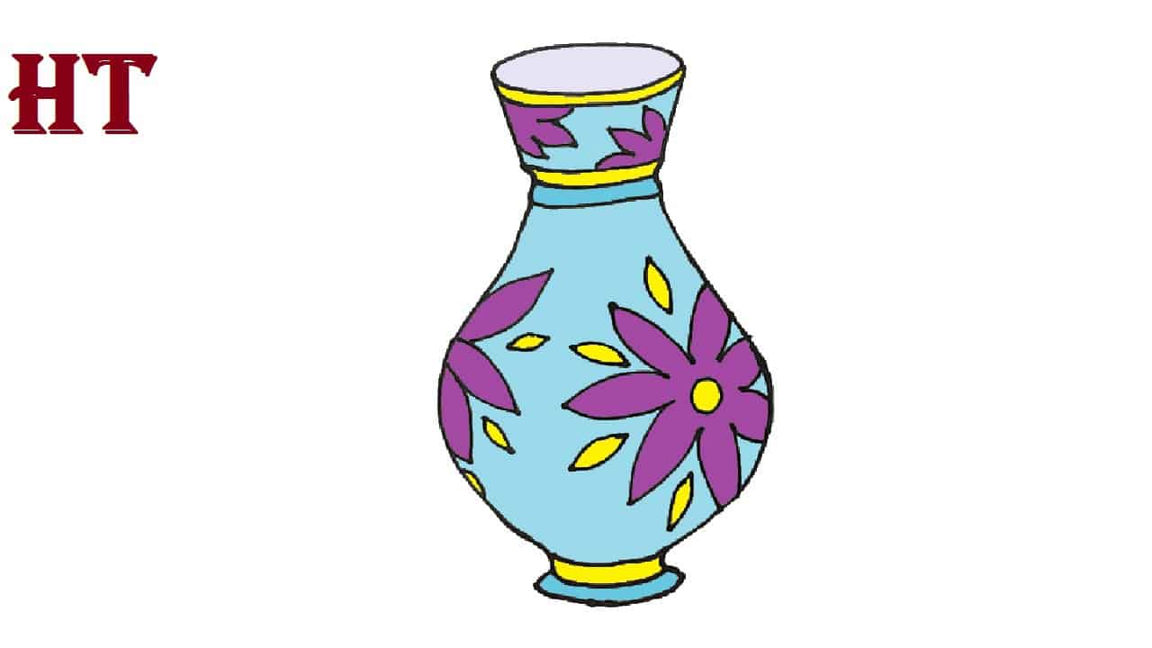 How to draw a Vase Step by Step