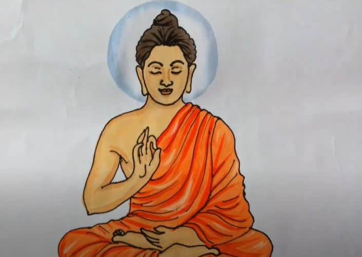 How to Draw Buddha Step by Step
