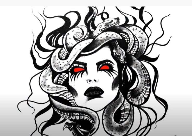 How to Draw Medusa Step By Step