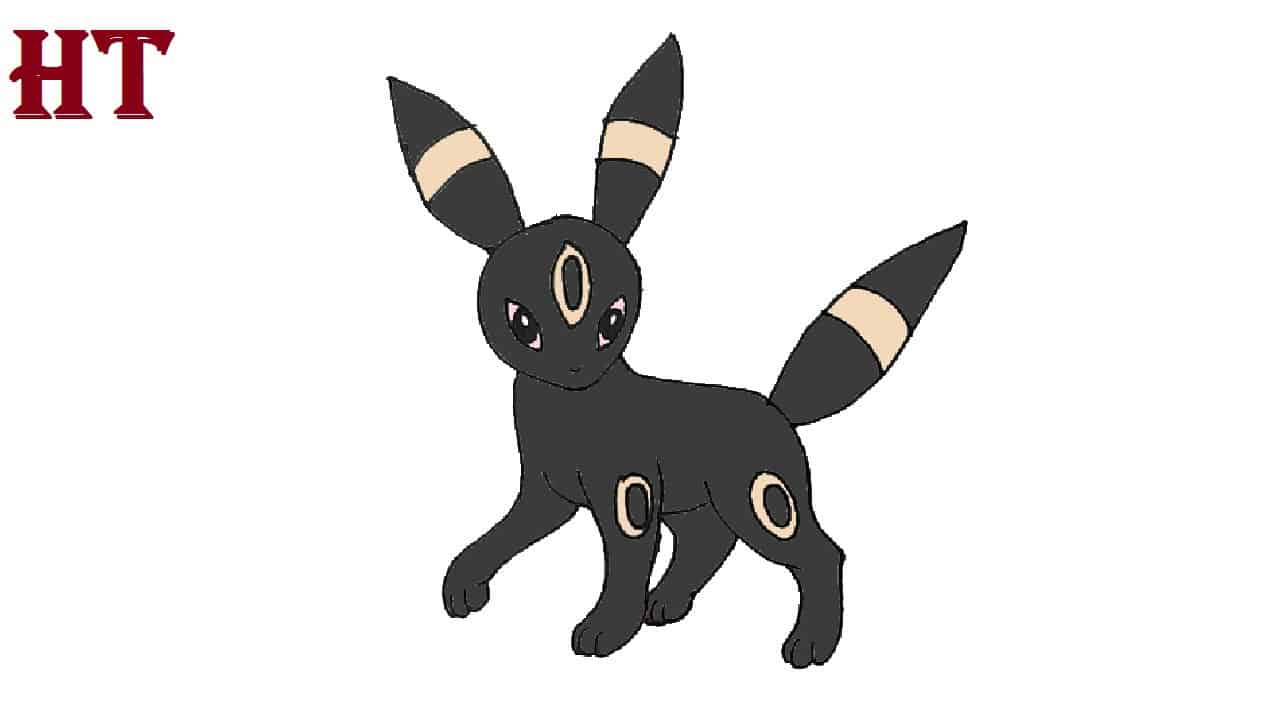 How to Draw Umbreon from Pokemon