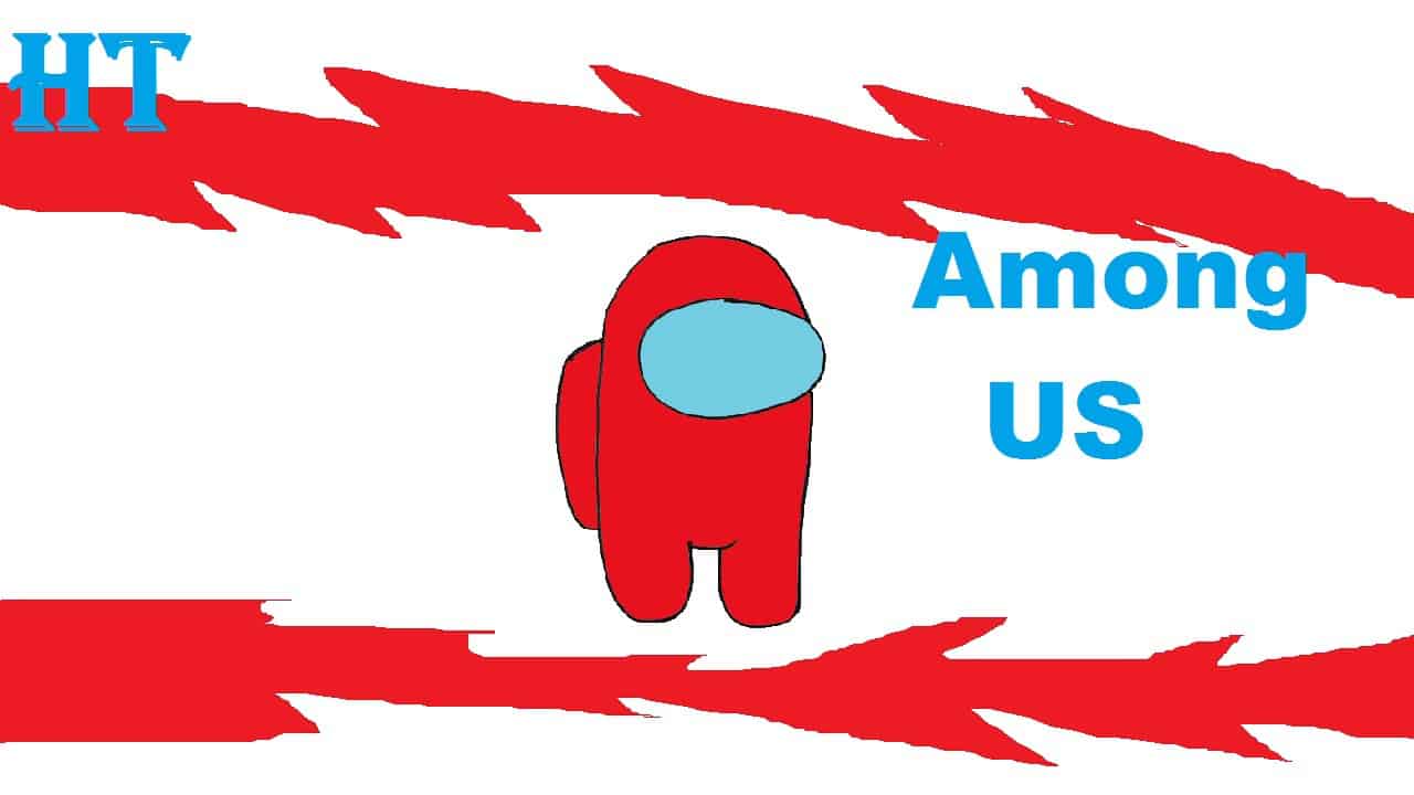 How to Draw AMONG US Game Character Step by Step