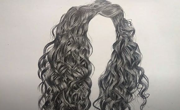 How to Draw Curly Hair Step By Step