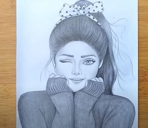 8 Easy Girl Drawing for Beginners || How to draw a girl || Pencil sketch Tutorials