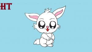 Cute Bunny Drawing For Beginners