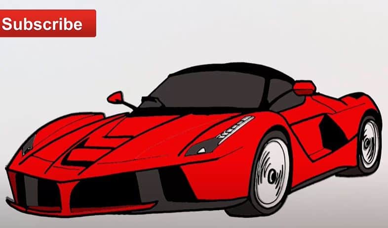 How to Draw a Supercar Step by Step || Car Drawing Easy