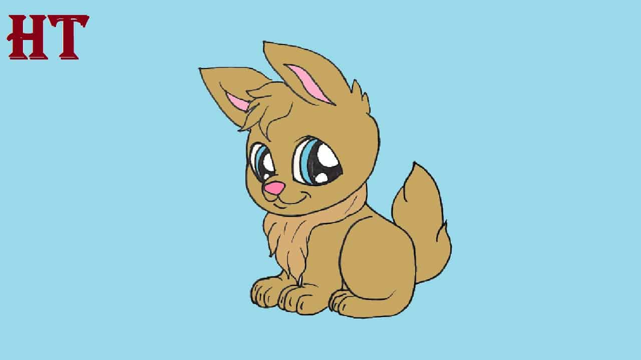 Easter Bunny Drawing easy || How to draw a cute Rabbit Step by Step