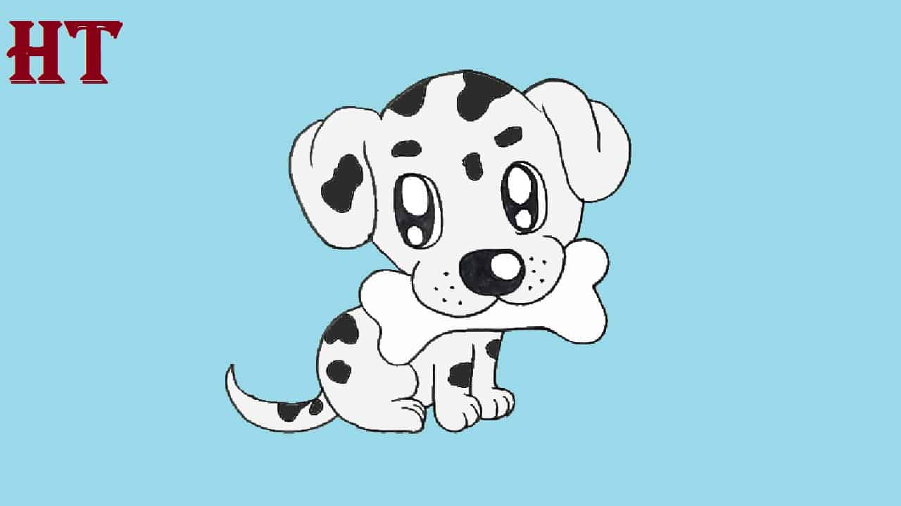 Easy Dog Drawing Step by Step || How to draw a Simple Dog