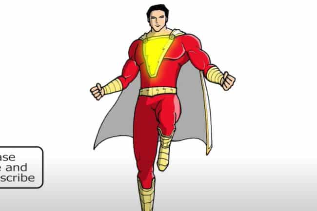 How to Draw Shazam Step by Step