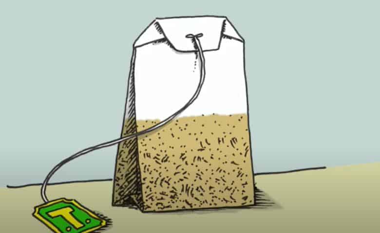 How to Draw a Tea Bag Step by Step