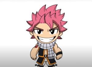How to Draw Chibi Natsu Step by Step