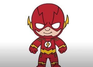 How to Draw Flash Cute and Easy Step by Step