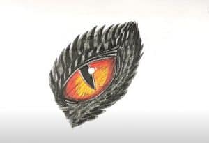 How to Draw a Dragon Eye Step by Step