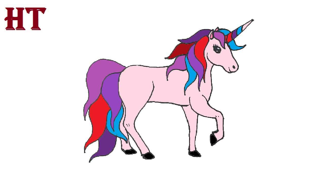How to draw a Unicorn Step by Step easy for Beginners