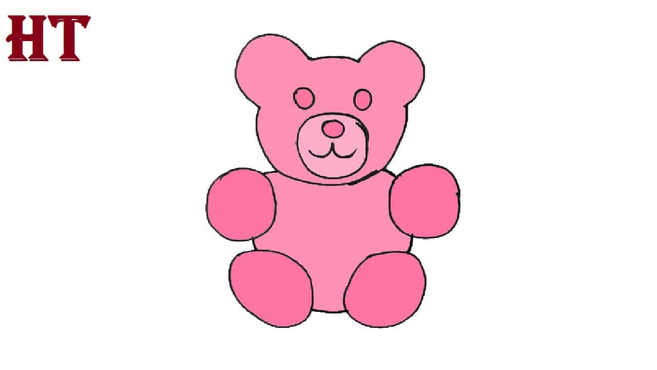 How to draw a Gummy bear Step by Step || Candy Drawing Easy