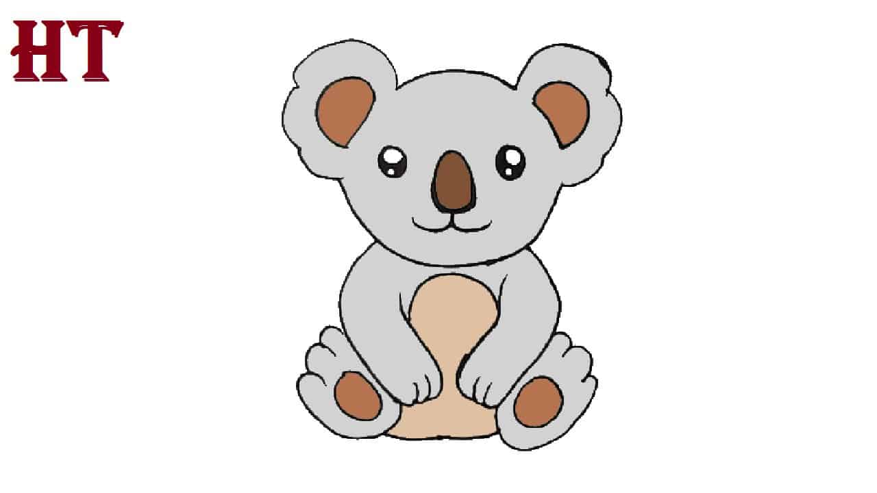 How to draw a Koala Bear Step by Step