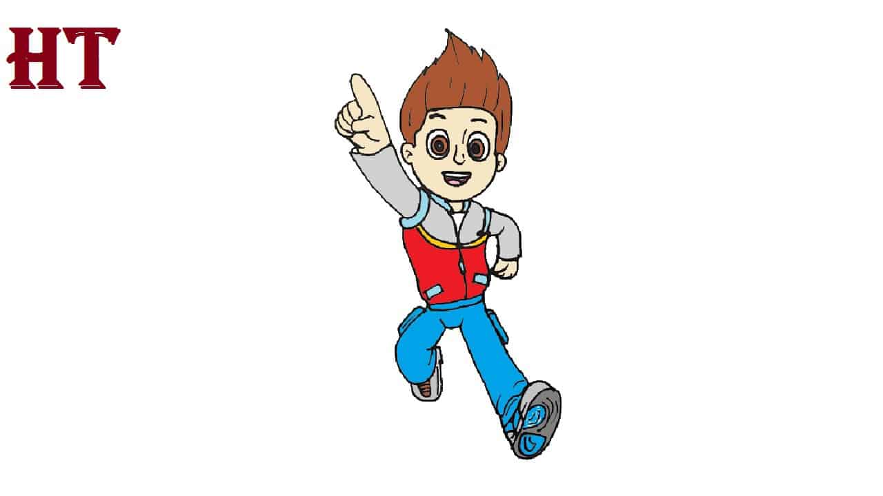 How to draw Ryder from Paw patrol Step by Step