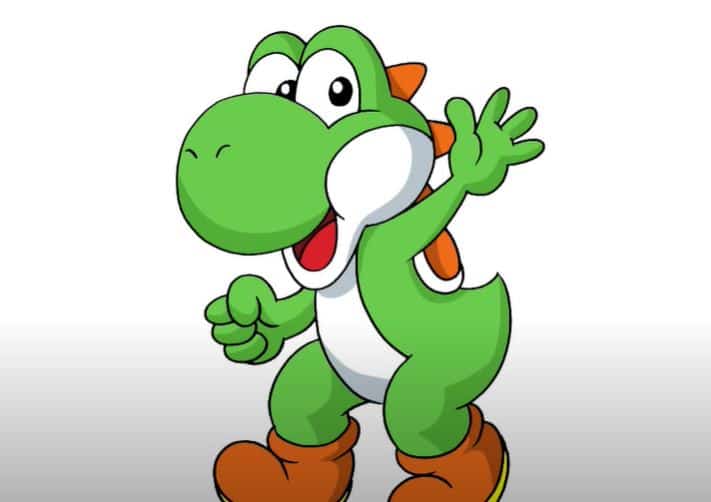 How to Draw Yoshi Step by Step