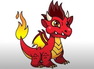 How to Draw a Chibi Dragon Step by Step