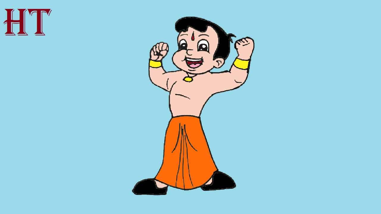 How to draw chota bheem step by step