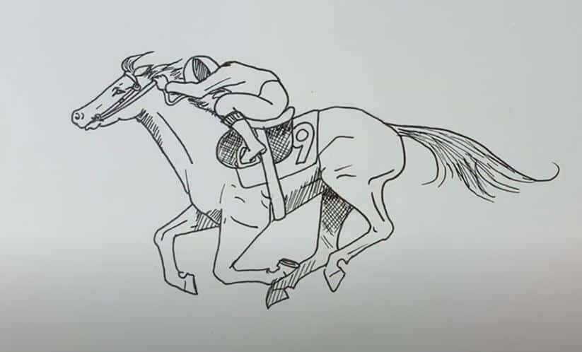 How to Draw a Horse Rider Easy