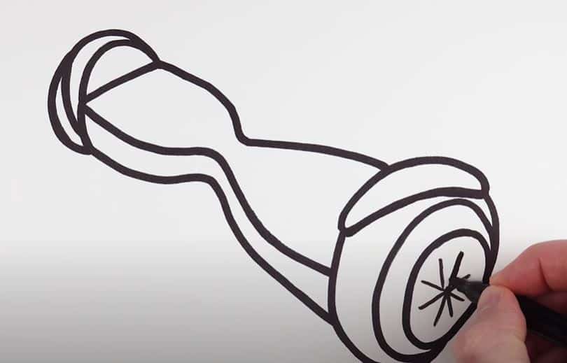 How to Draw a Hoverboard Step by Step