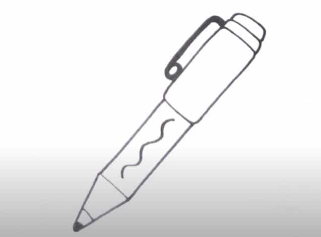 How to Draw a Pen Easy for Kids