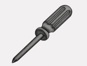 How to Draw a Screwdriver Step by Step
