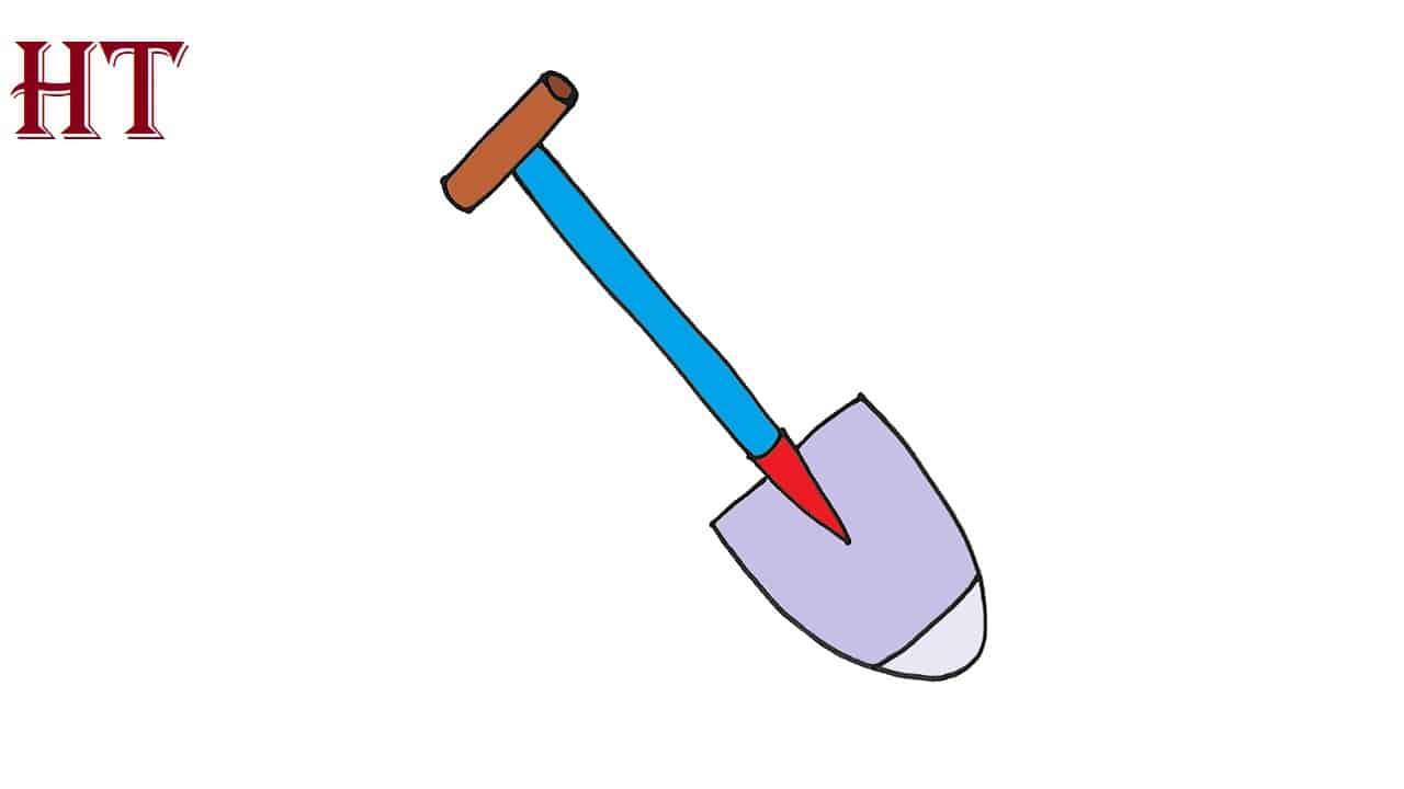 How to Draw a Shovel Easy