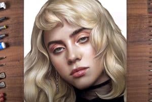 How to draw Billie Eilish Step by Step