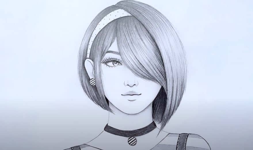 How to draw a Girl with Short hair || Beautiful Girl Drawing
