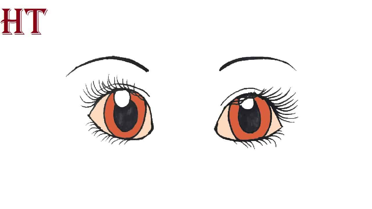 How to draw cute human eyes Step by Step || Eye Drawing for Beginners