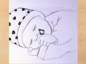 Cute Baby Drawing - Pencil Drawing Tutorials