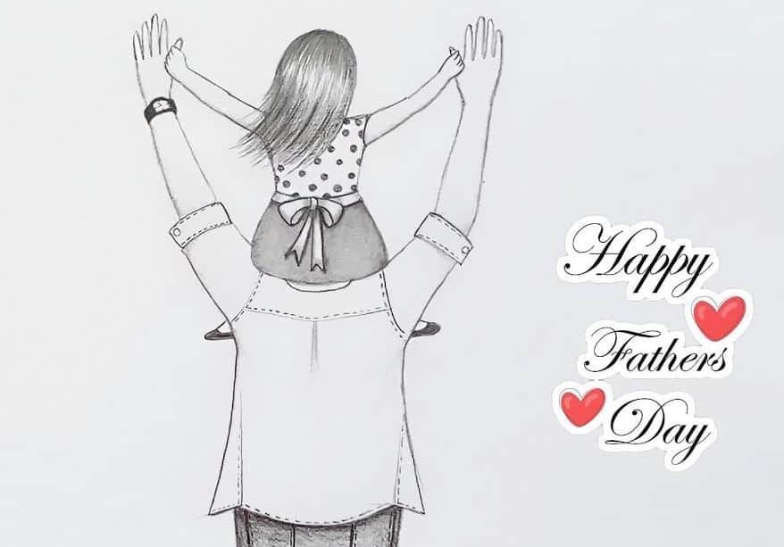 Father’s day special Drawing with Pencil