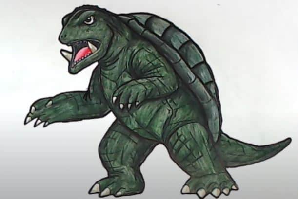 How to Draw Gamera easy Step by Step