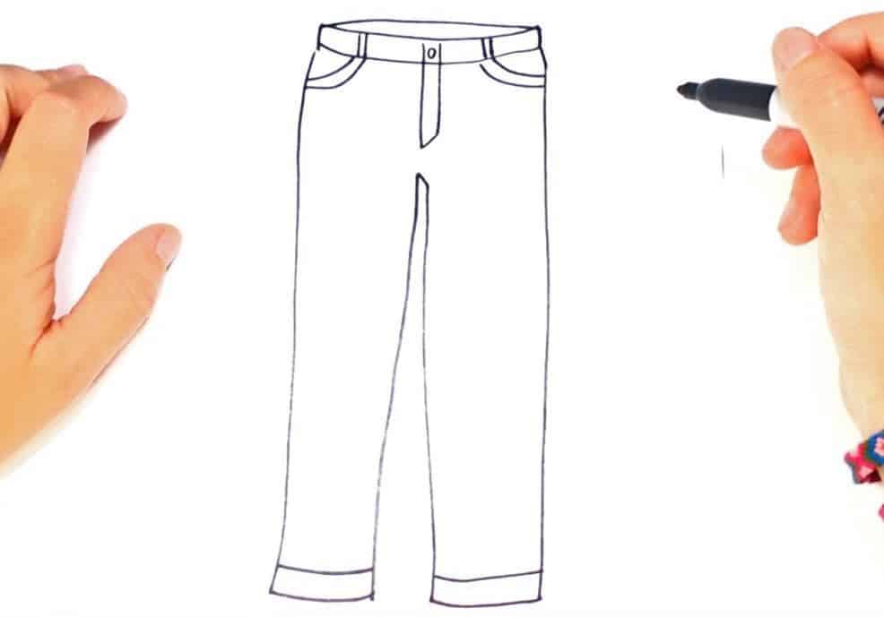 How to Draw Pants Step by Step