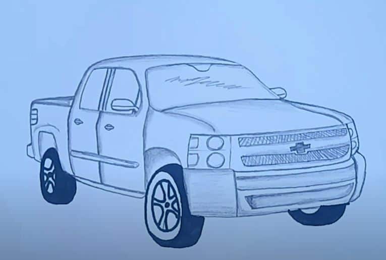 How to Draw a Chevy Truck || Car Drawing Tutorial