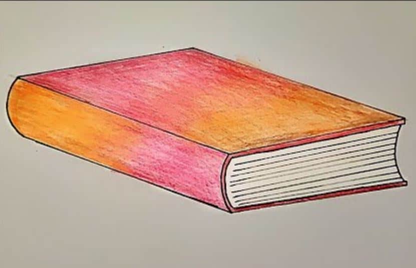 How to Draw a Closed Book Step by Step
