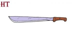 HOW TO DRAW A MACHETE