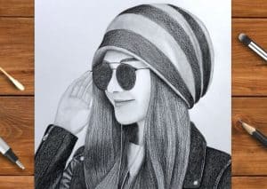 How to draw a Beautiful Girl with Cap
