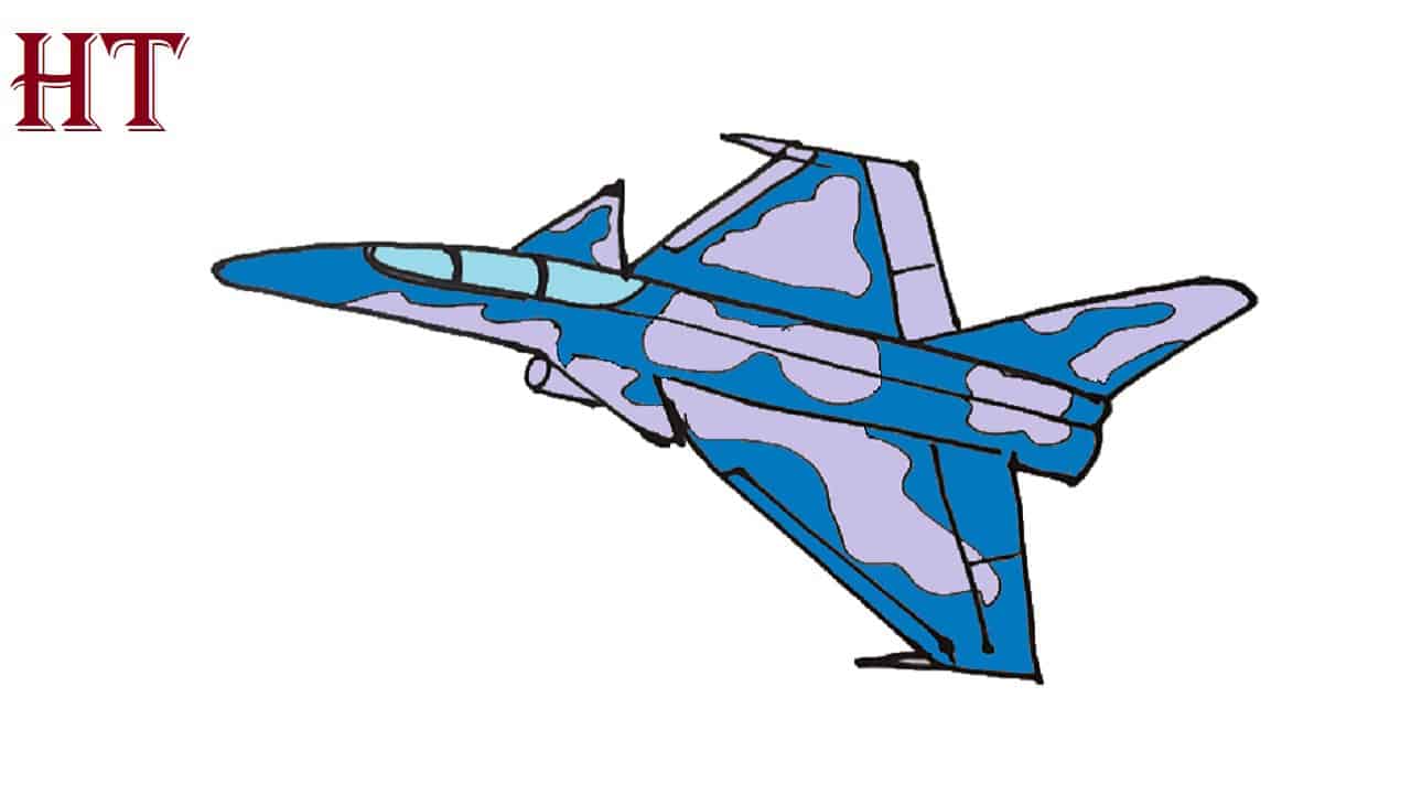 How to draw a Fighter Plane Step by Step