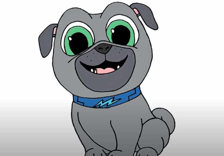 How to draw puppy dog pals Step by Step