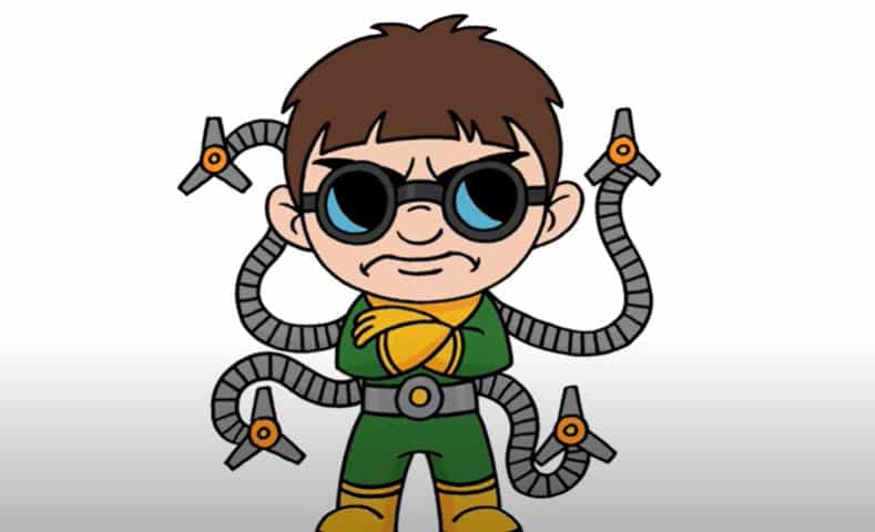 How To Draw Doctor Octopus Easy Step by Step