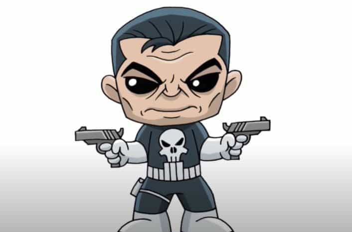 How to Draw Punisher Step by Step