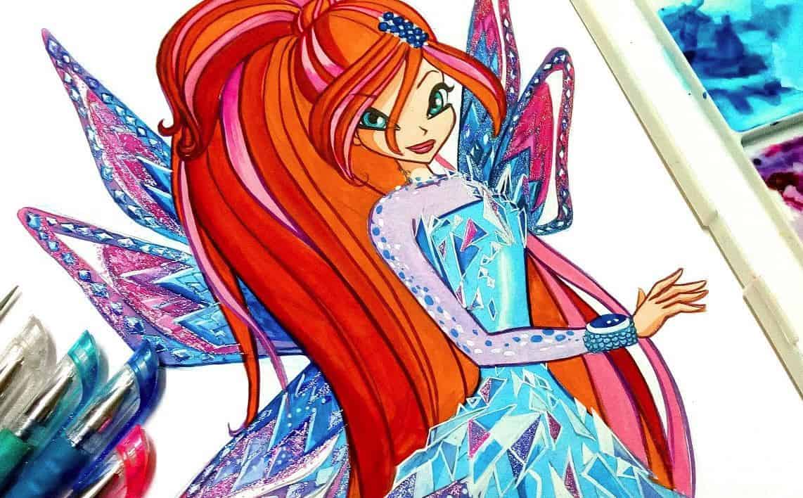 How to draw Bloom from Winx Club