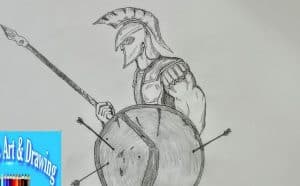 How to draw a Roman Soldier