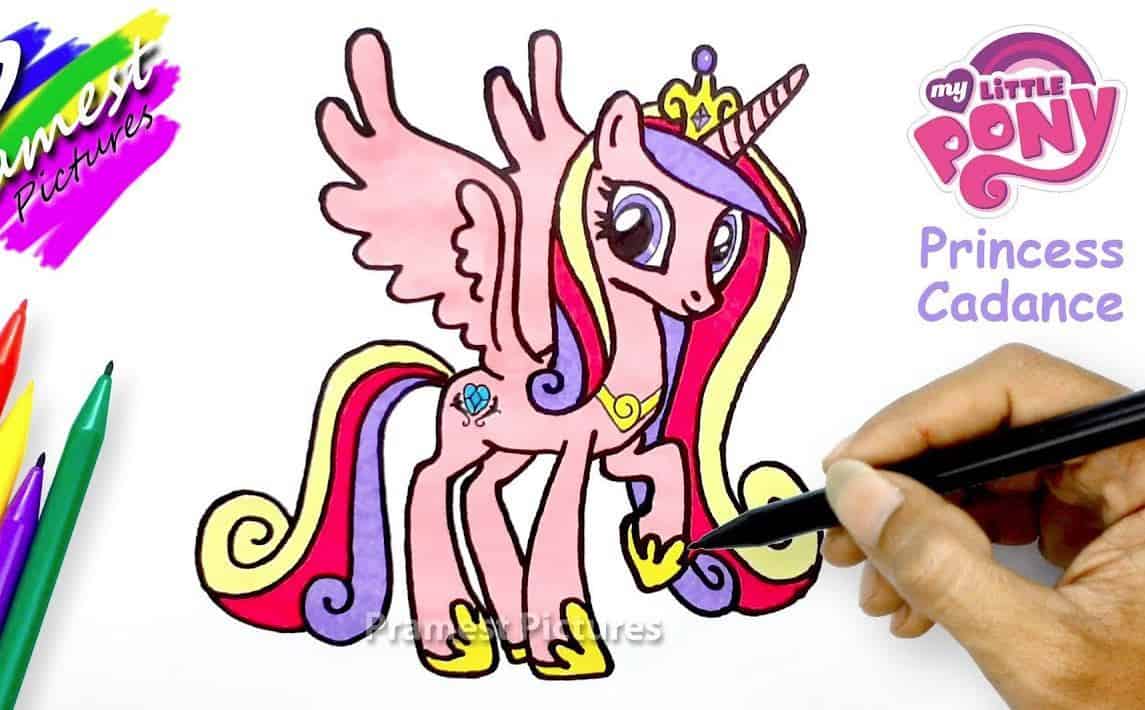 How to draw princess cadence Step by Step