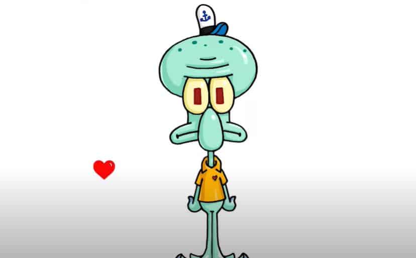 How to draw squidward from spongebob