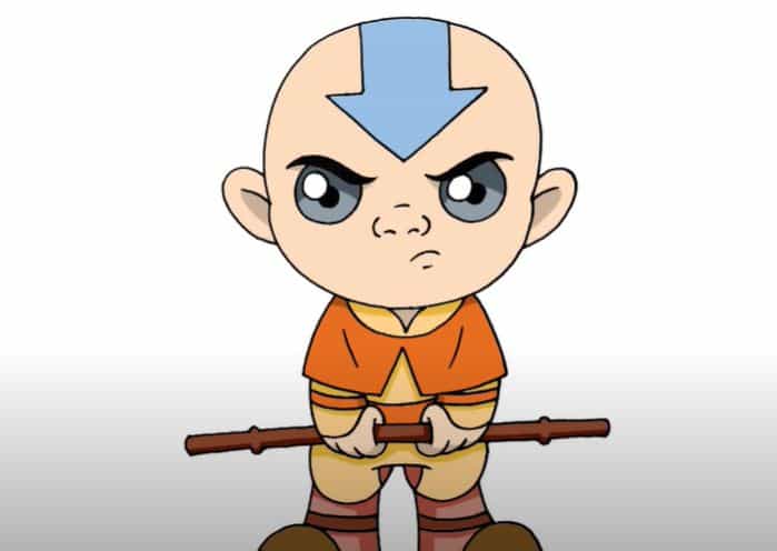 How to draw aang from avatar