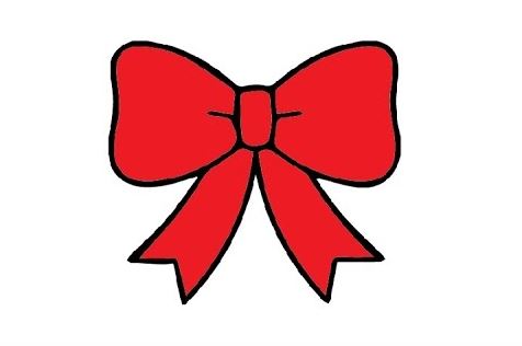 How to draw a bow tie step by step