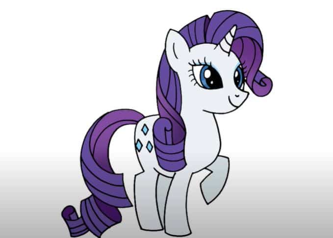 How to draw rarity from my little pony